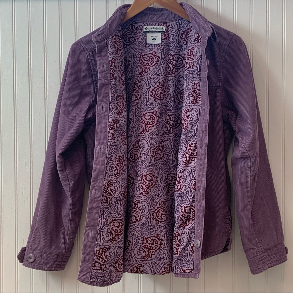 Columbia Lavender Corduroy Jacket / Shacket - Picture 7 of 10